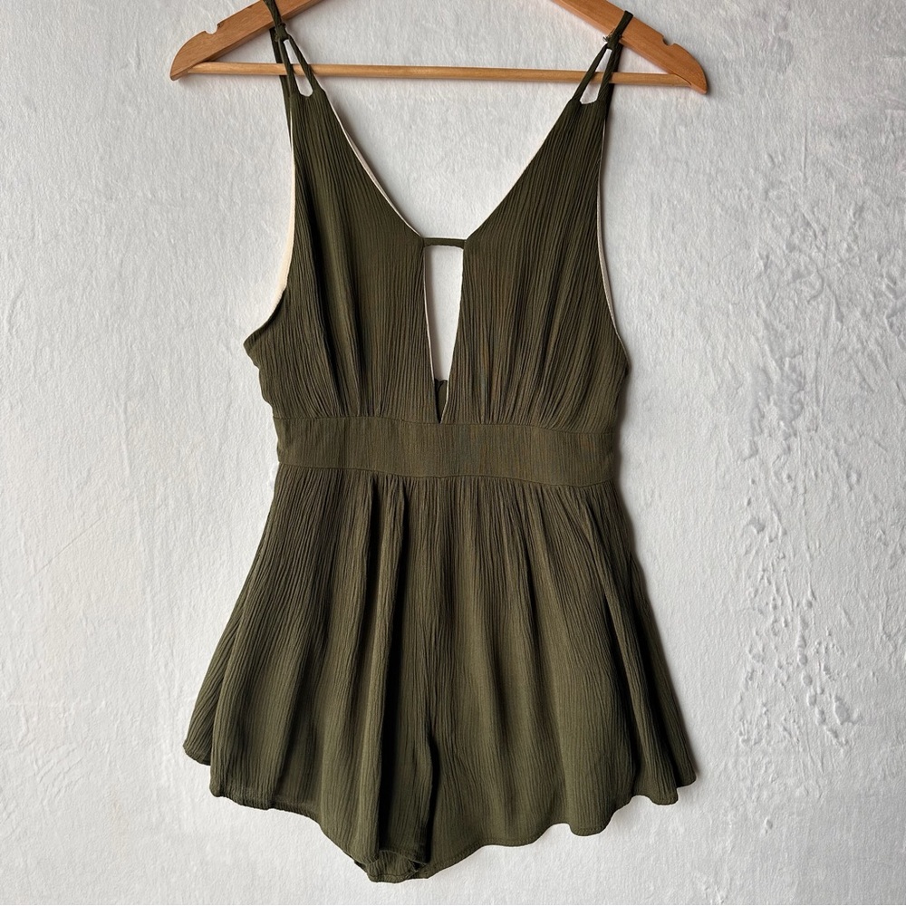 Audrey 3+1 Olive and Cream Textured Dress Insert